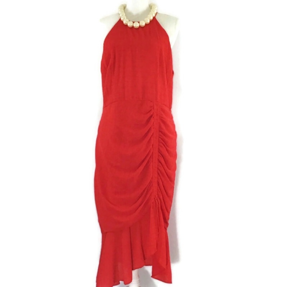 COOPER STREET HALTER SPAGHETTI STRAP DRESS